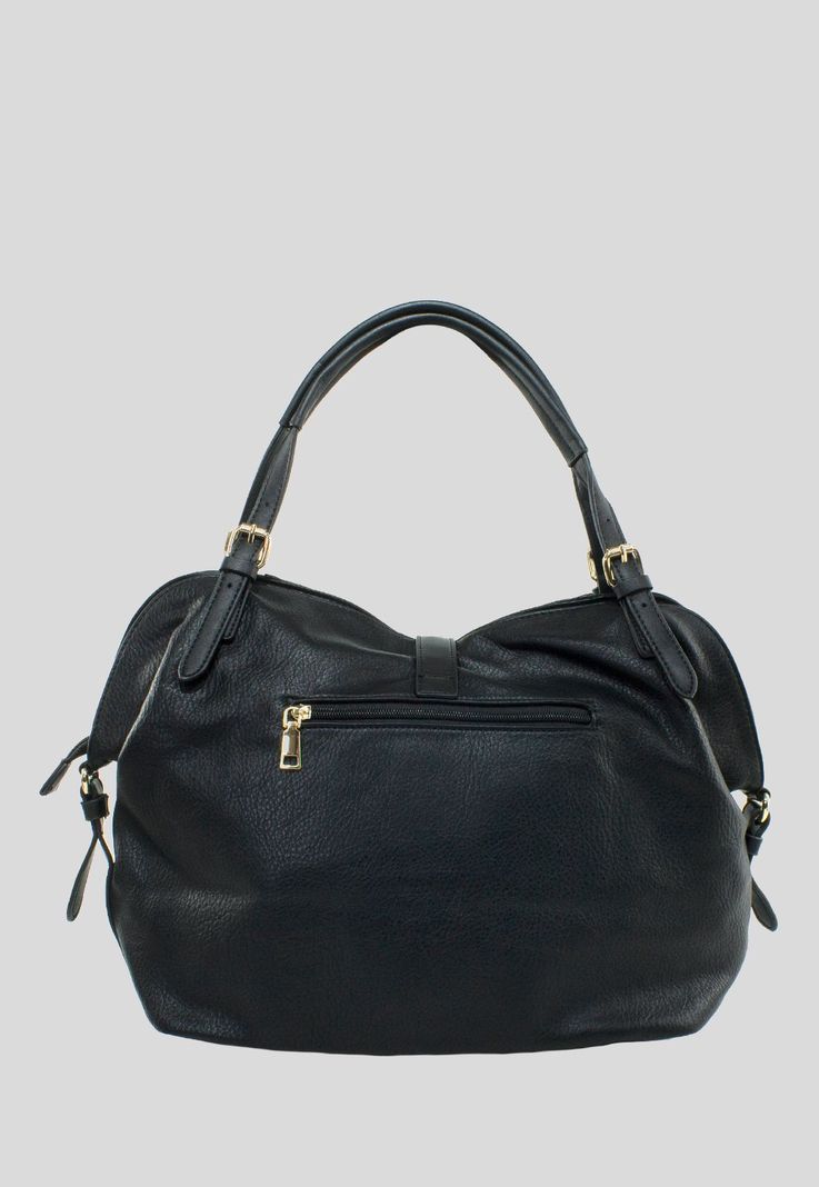 Cartera Con Mosqueton Negro-2
