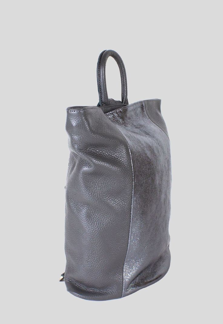 Mochila Cuero Bimaterial Asfalto-1