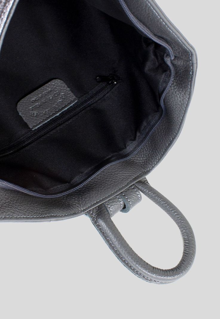 Mochila Cuero Bimaterial Asfalto-3