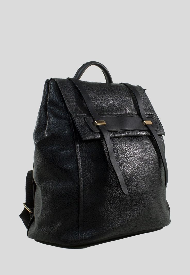 Mochila Grande 2 Lazos Negro-1