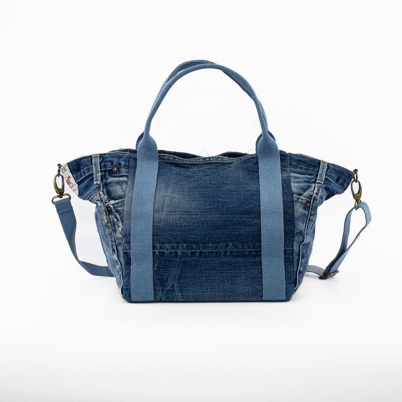 Cartera Jeans Grande con Aplicación Corazón Multicolor-2