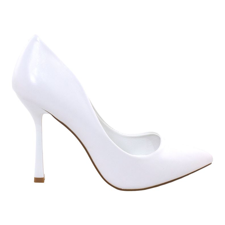 Stiletto Cerrado Taco 12 Blanco-0
