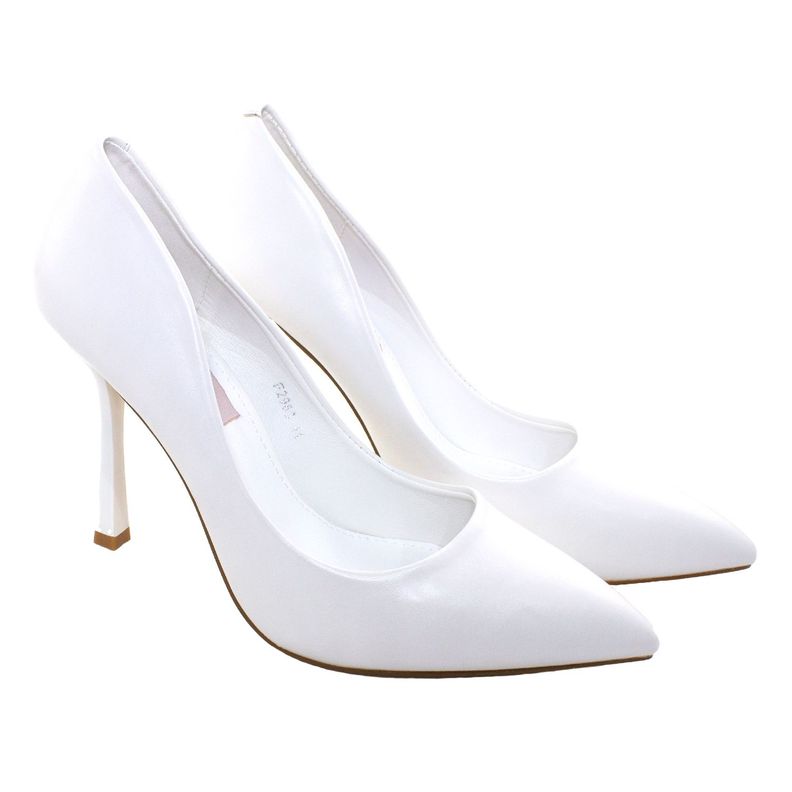 Stiletto Cerrado Taco 12 Blanco-3