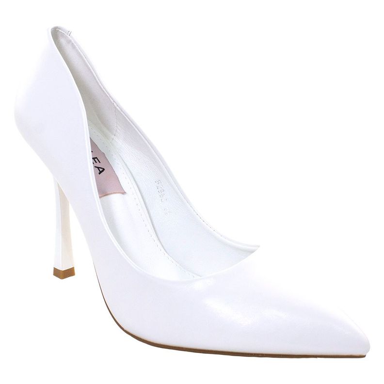 Stiletto Cerrado Taco 12 Blanco