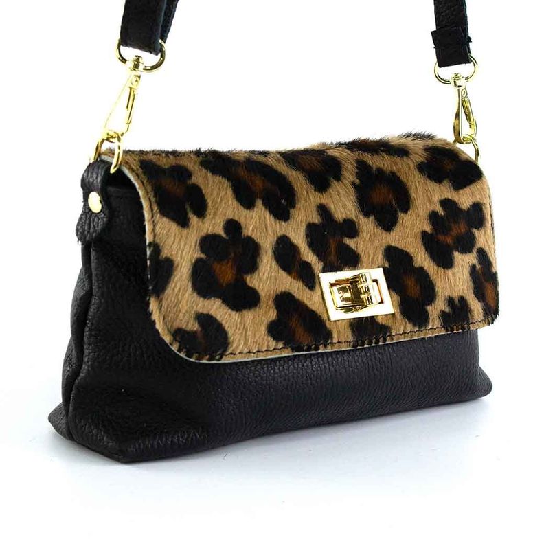 Cartera de Cuero Cerrojo 671 Mujer Leopardo Mailea-1