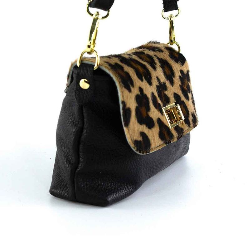 Cartera de Cuero Cerrojo 671 Mujer Leopardo Mailea-3