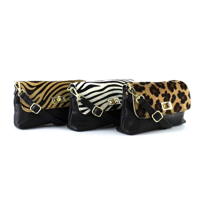 Cartera de Cuero Cerrojo 671 Mujer Leopardo Mailea-5