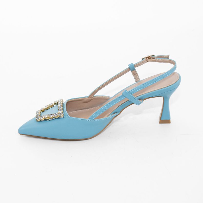 Stiletto Abierto Liso Strass Celeste Mailea-2