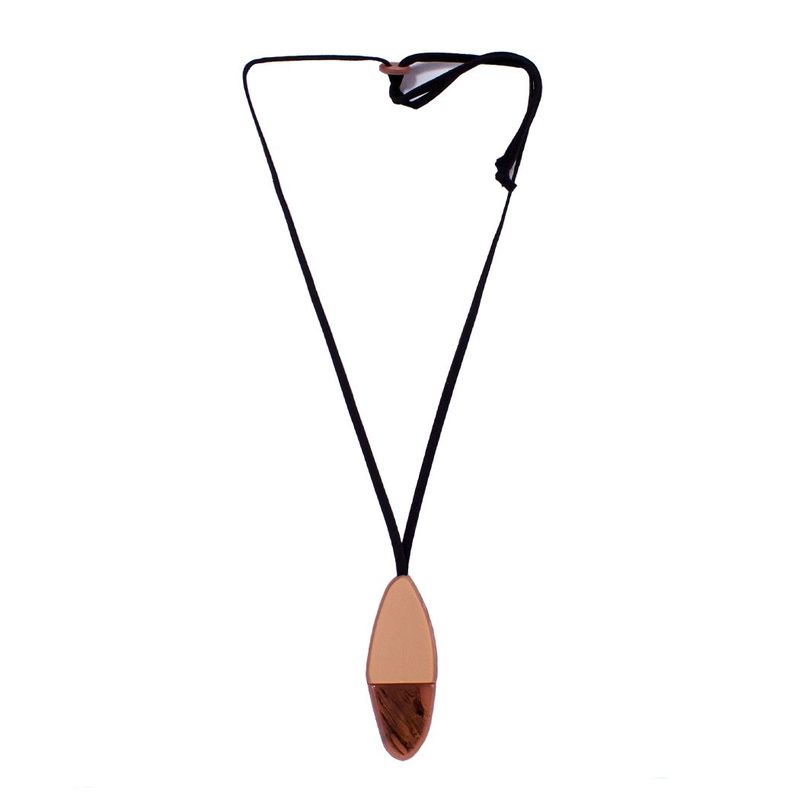 Collar Flecha Bicolor Taupe