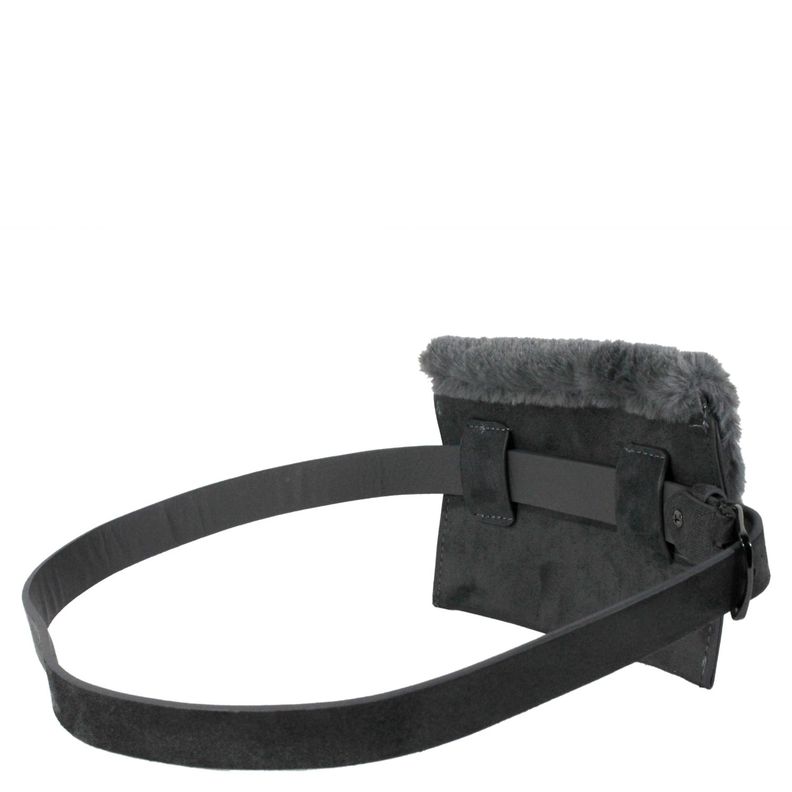 Cinturon Bolsillo Terciopelo Gris-2