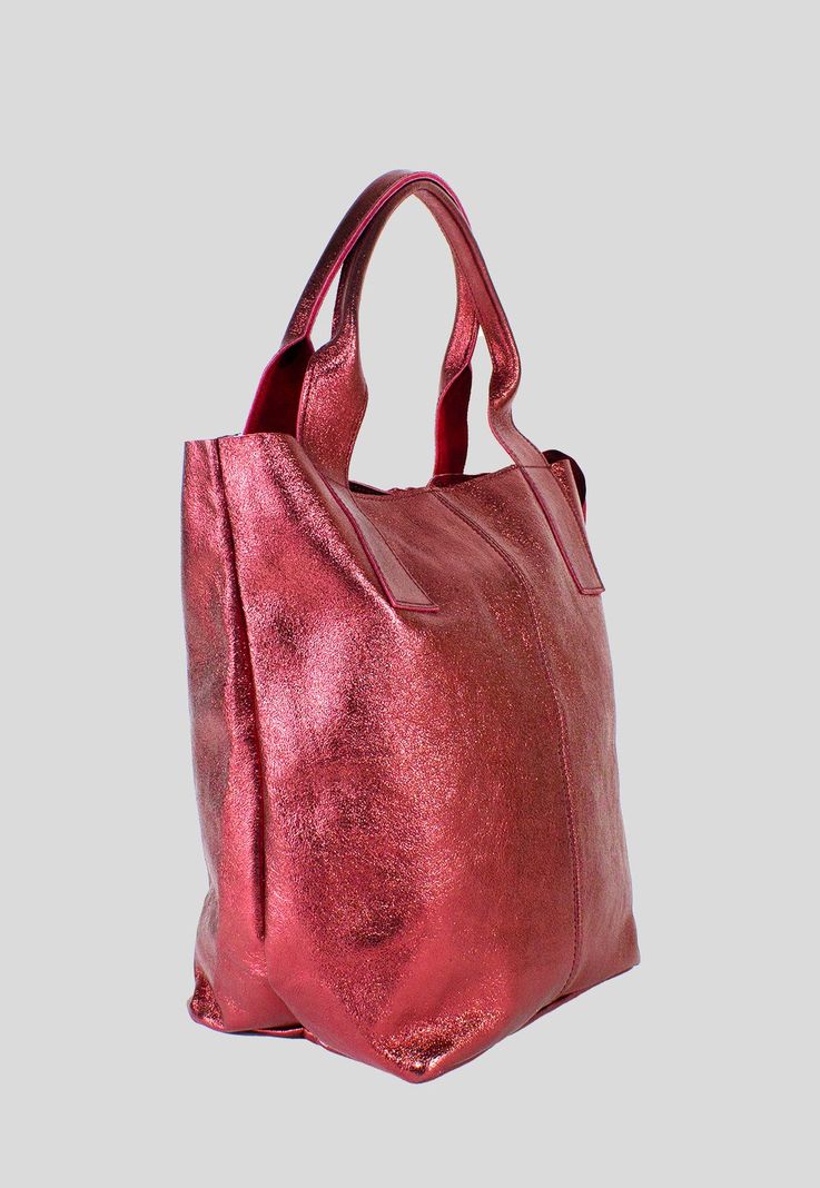 Cartera Cuero Full Metal Burdeo-1
