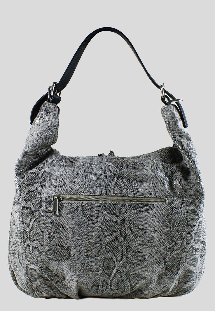Cartera Bote Animal Print Piton Taupe-2