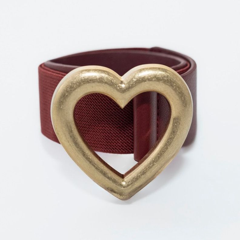 Cinturon elastico corazon Burdeo