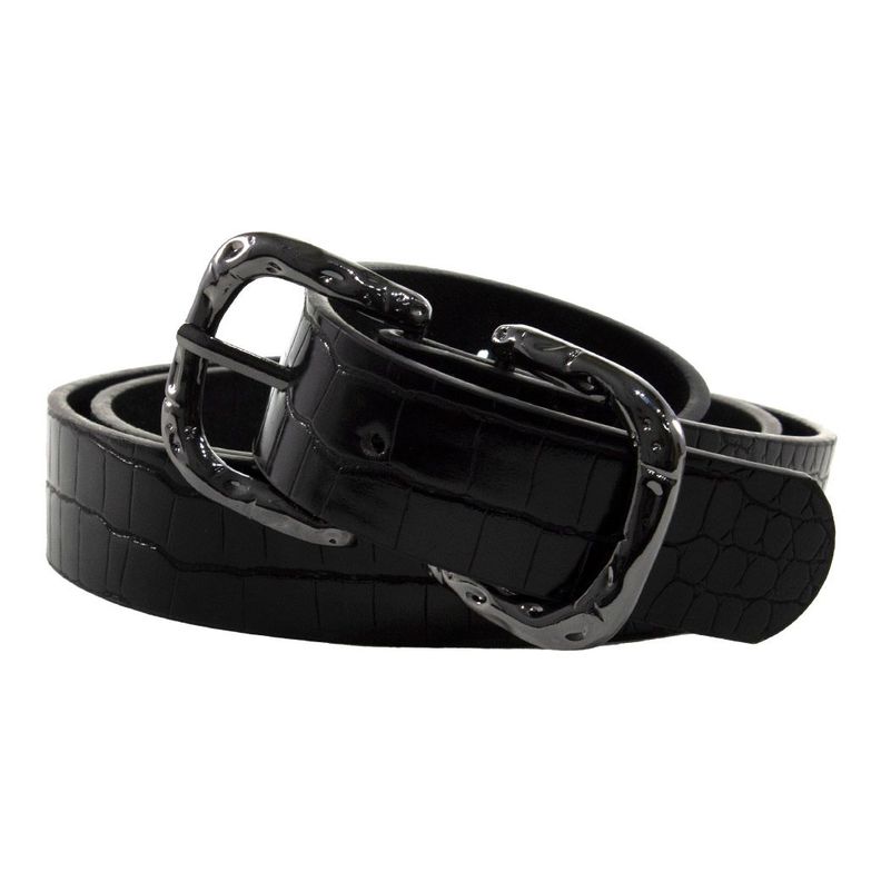 Cinturon delg. Liso Negro