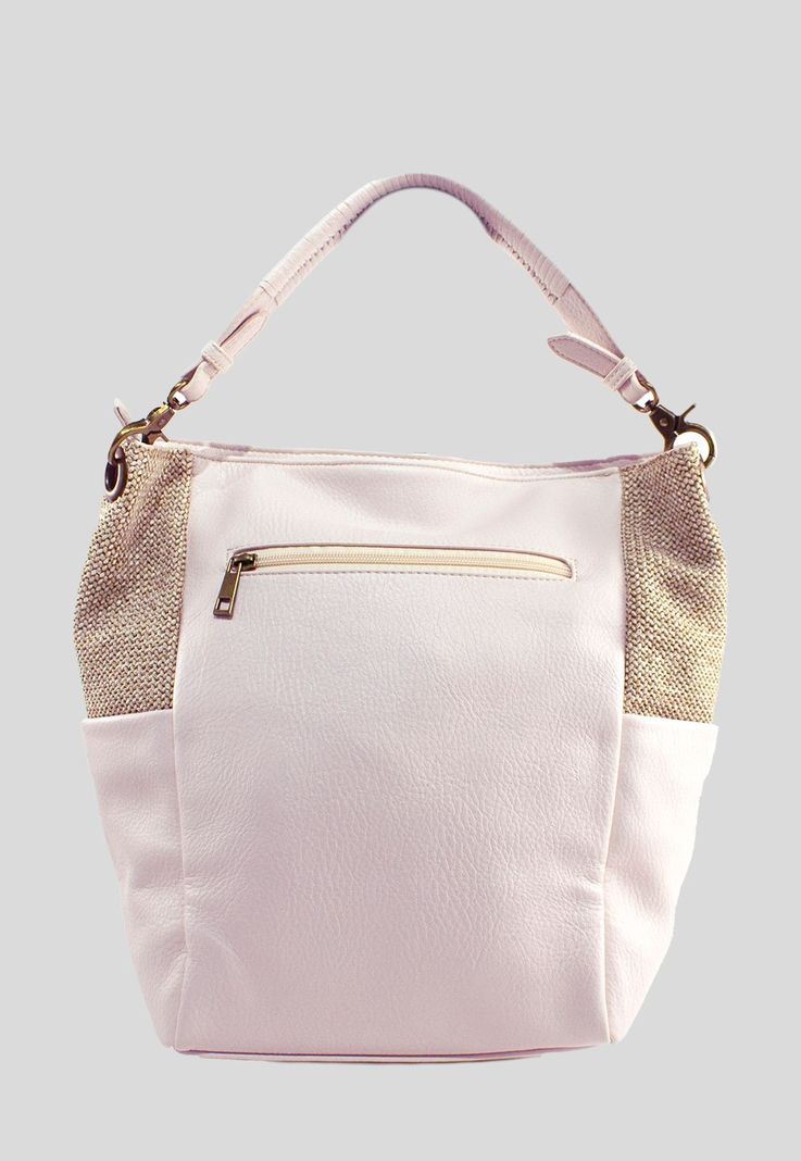 Cartera Rafia Base Remaches Beige-2