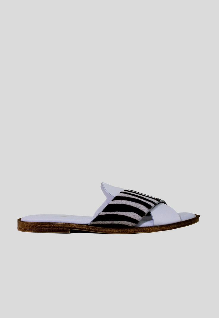 Sandalia plana bimaterial Cebra-0