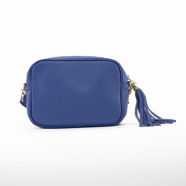 Cartera Cuero Rectangular Lisa Lila-2