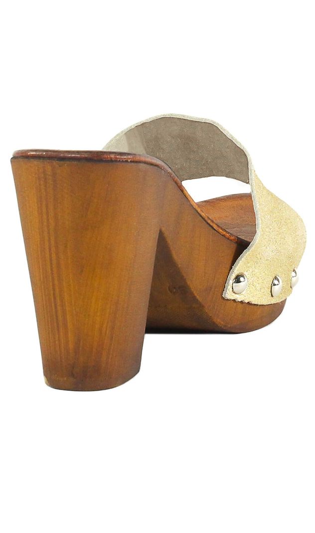 Zueco Taco Faja Metalizado Oro-2