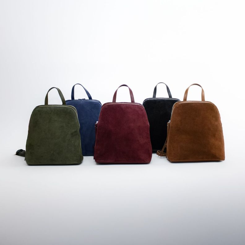Mochila de cuero con detalles reno Burdeo-3