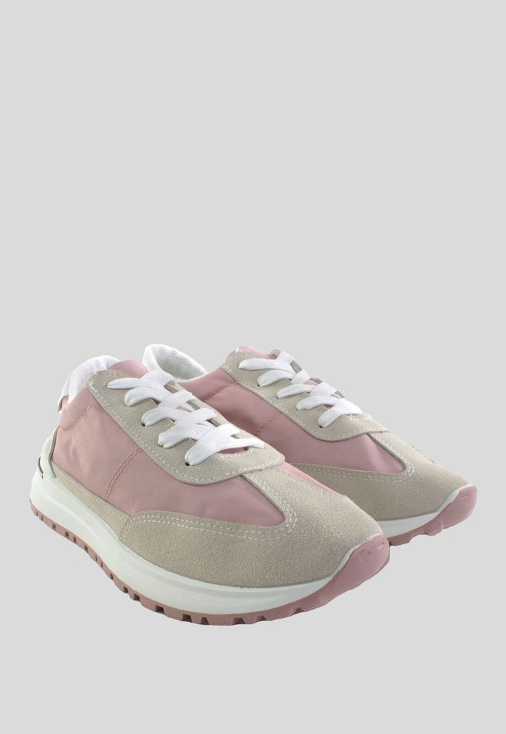 Zapatilla Tela Impermeable Rosado-3
