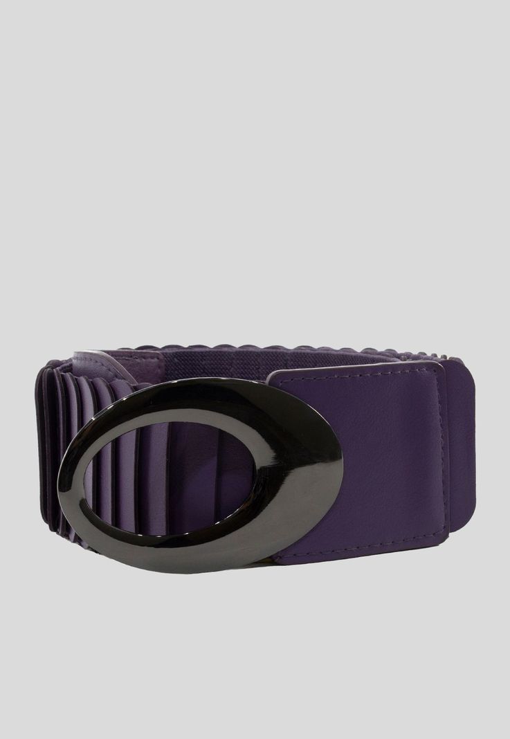 Cinturon elastico ancho escamas Morado-0