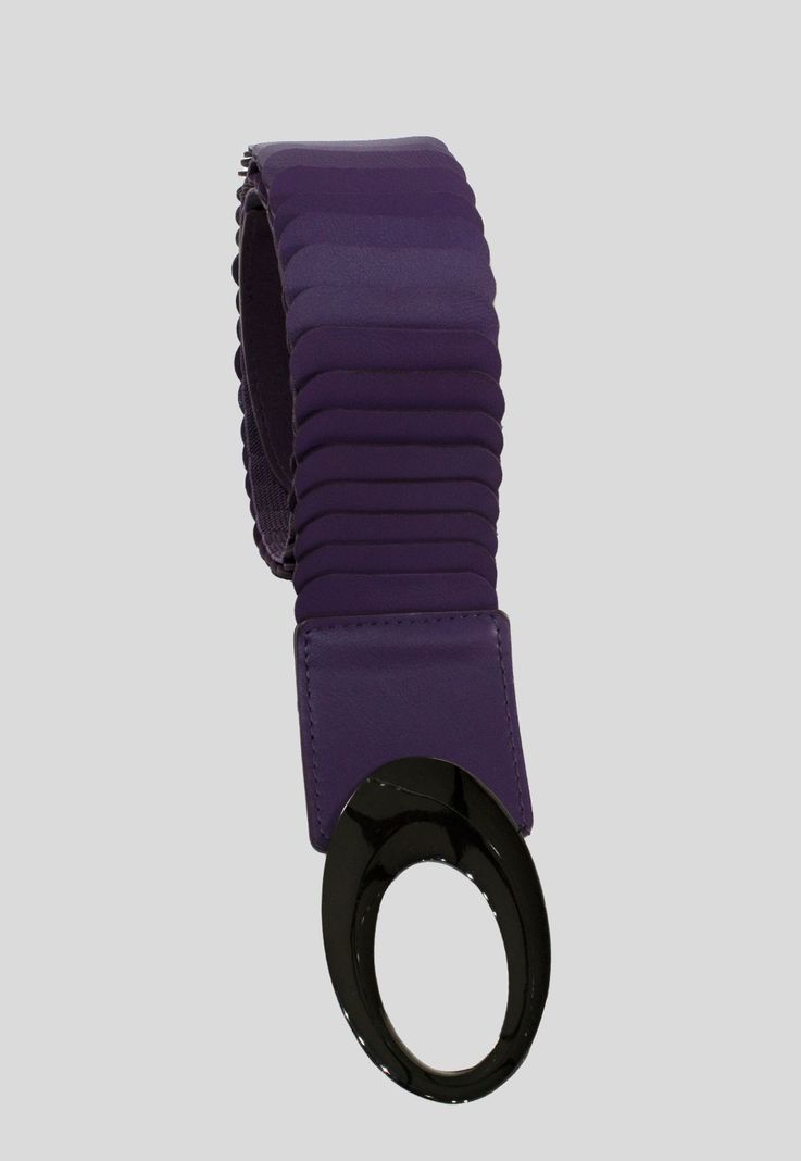 Cinturon elastico ancho escamas Morado-1