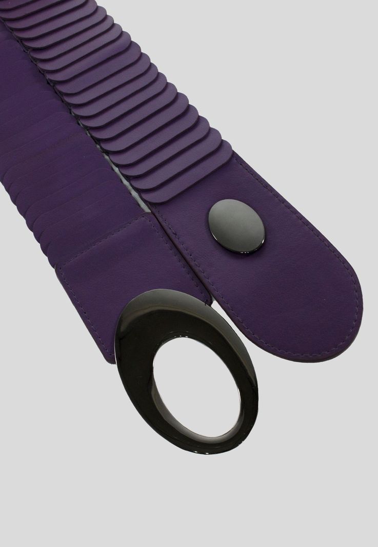 Cinturon elastico ancho escamas Morado-2