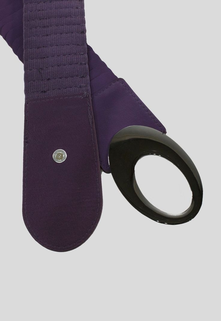 Cinturon elastico ancho escamas Morado-3