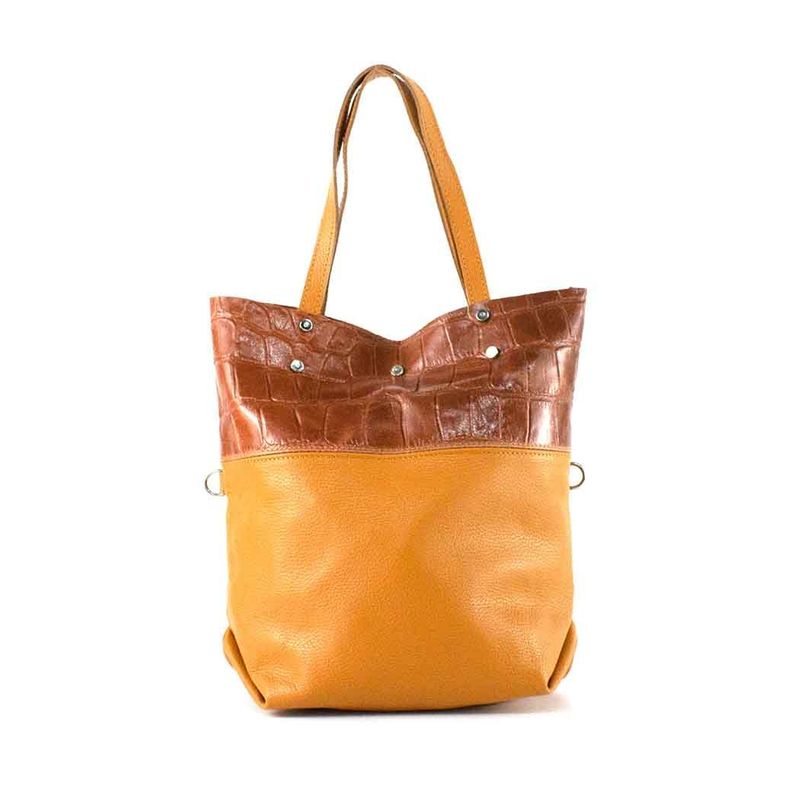 Cartera de Cuero Coco Broche 743 Mujer Cafe Mailea-0