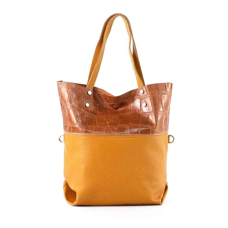 Cartera de Cuero Coco Broche 743 Mujer Cafe Mailea-1