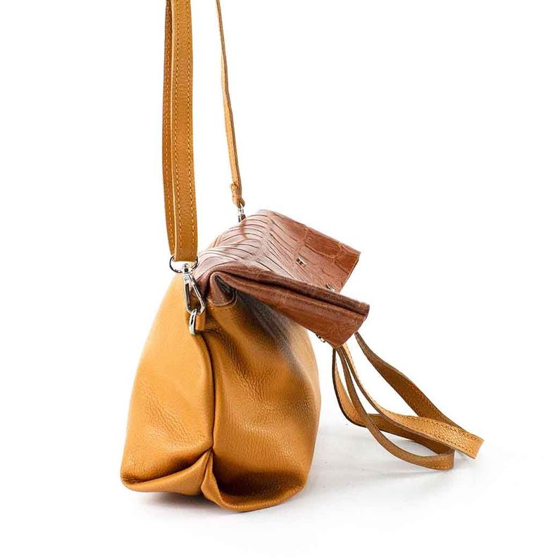 Cartera de Cuero Coco Broche 743 Mujer Cafe Mailea-6