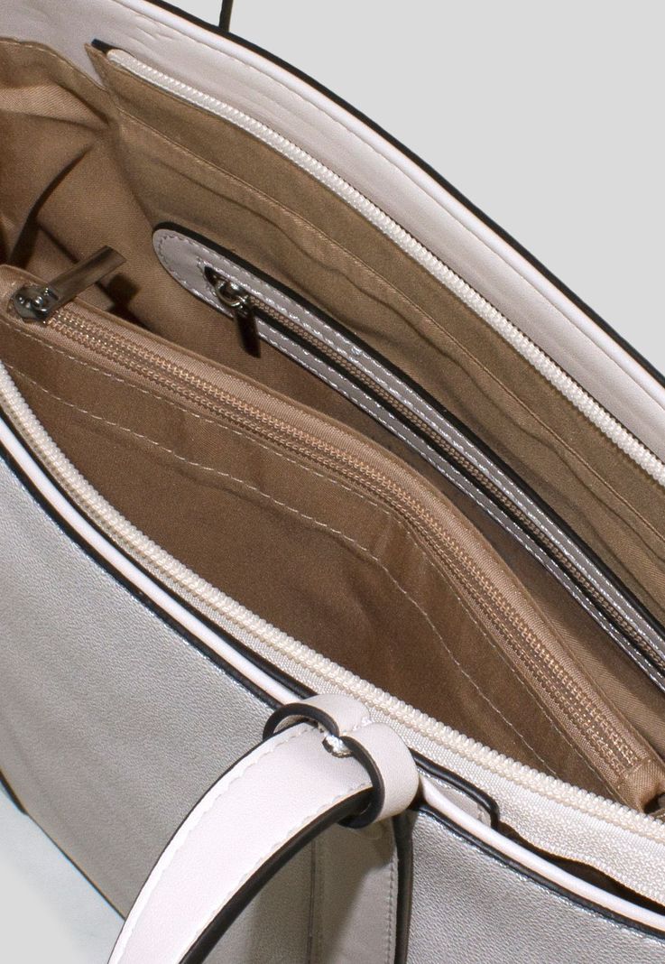 Cartera Correa Y Argolla Beige-3