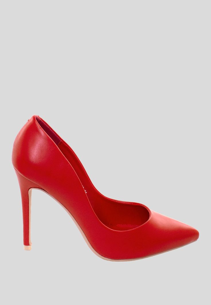 Stiletto Cerrado Liso Rojo-1