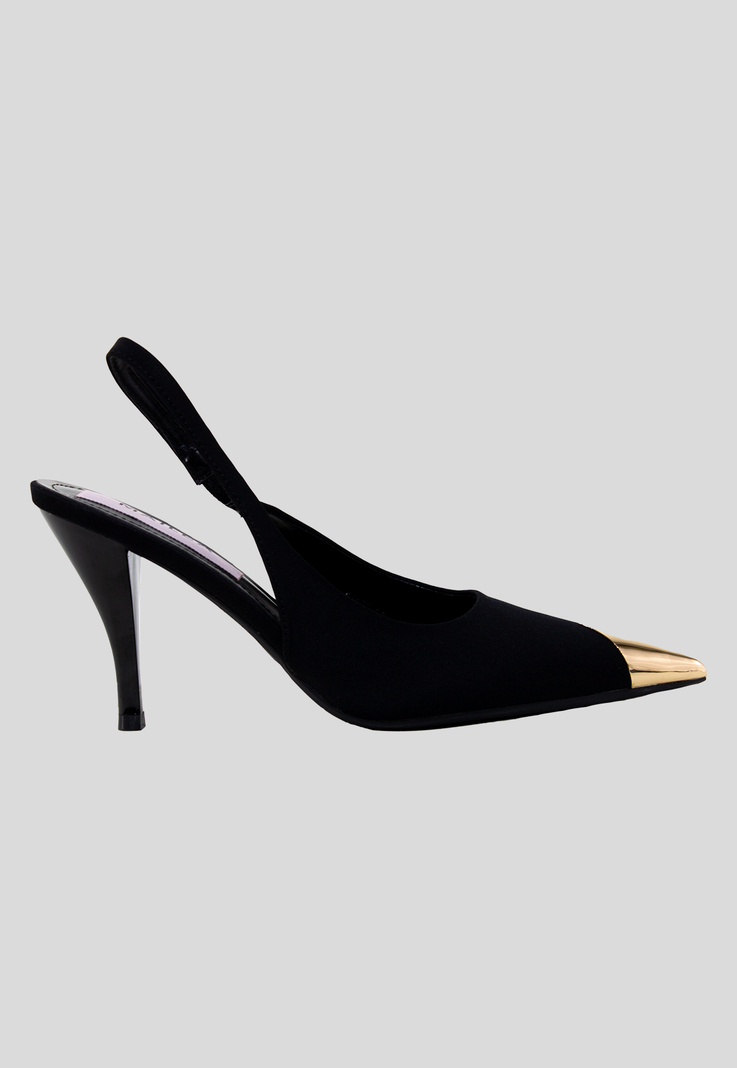 Stiletto abierto pta metal Negro-0