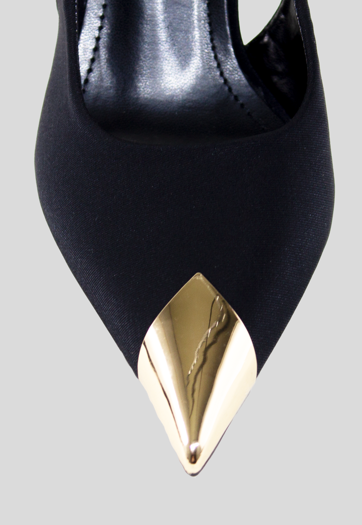 Stiletto abierto pta metal Negro-2