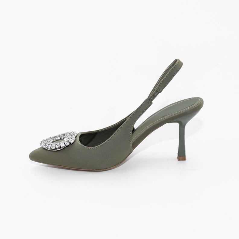 Stiletto Abierto Aplicacion Strass Verde Mailea-2
