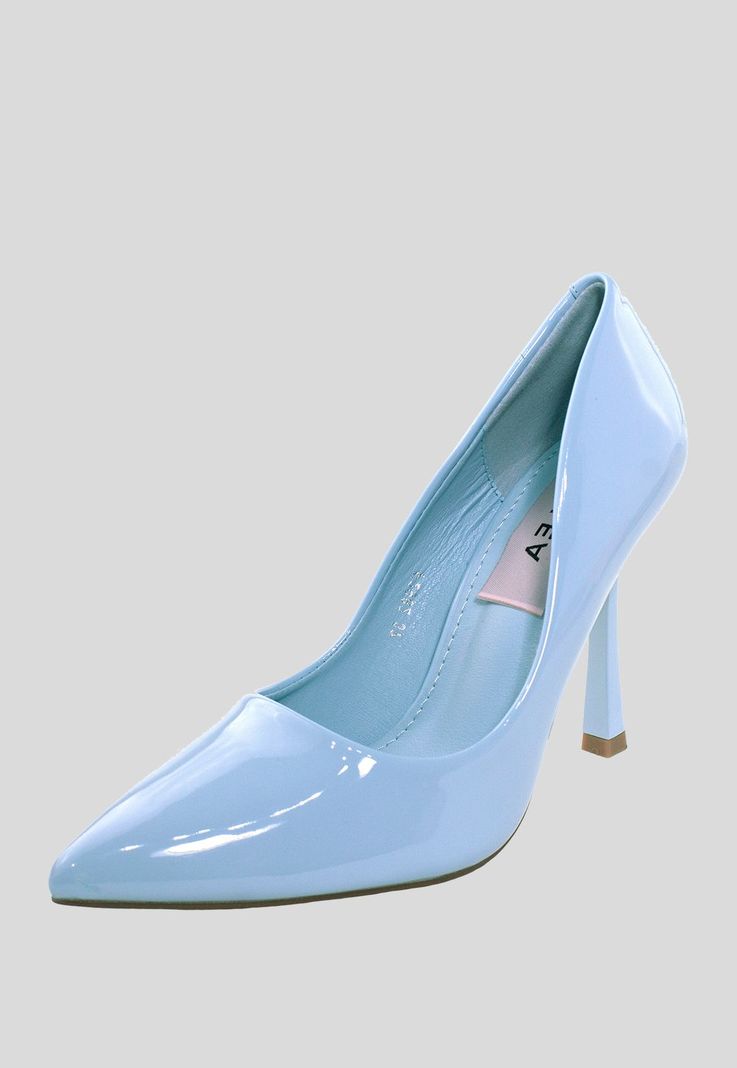 Stiletto Charol Celeste-0