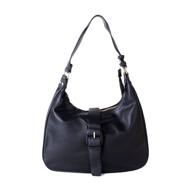 Cartera Hebilla Frontal Negro