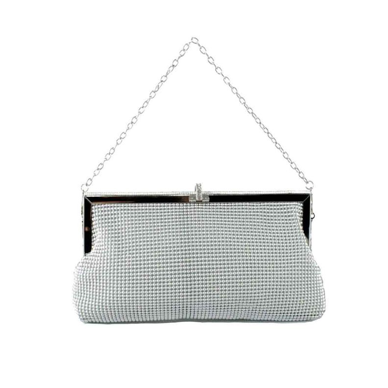 Cartera Malla de Noche Sobre 552 Mujer Plateado Mailea-0