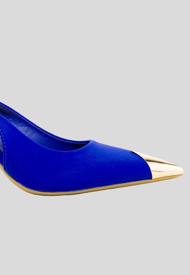 Stiletto abierto pta metal Azul-2