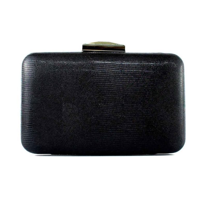 Cartera de Noche Rigida 823 Mujer Negro Mailea-2