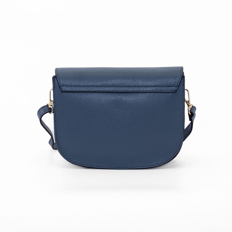 Cartera Cuero con Círculo Metálico Jeans-2