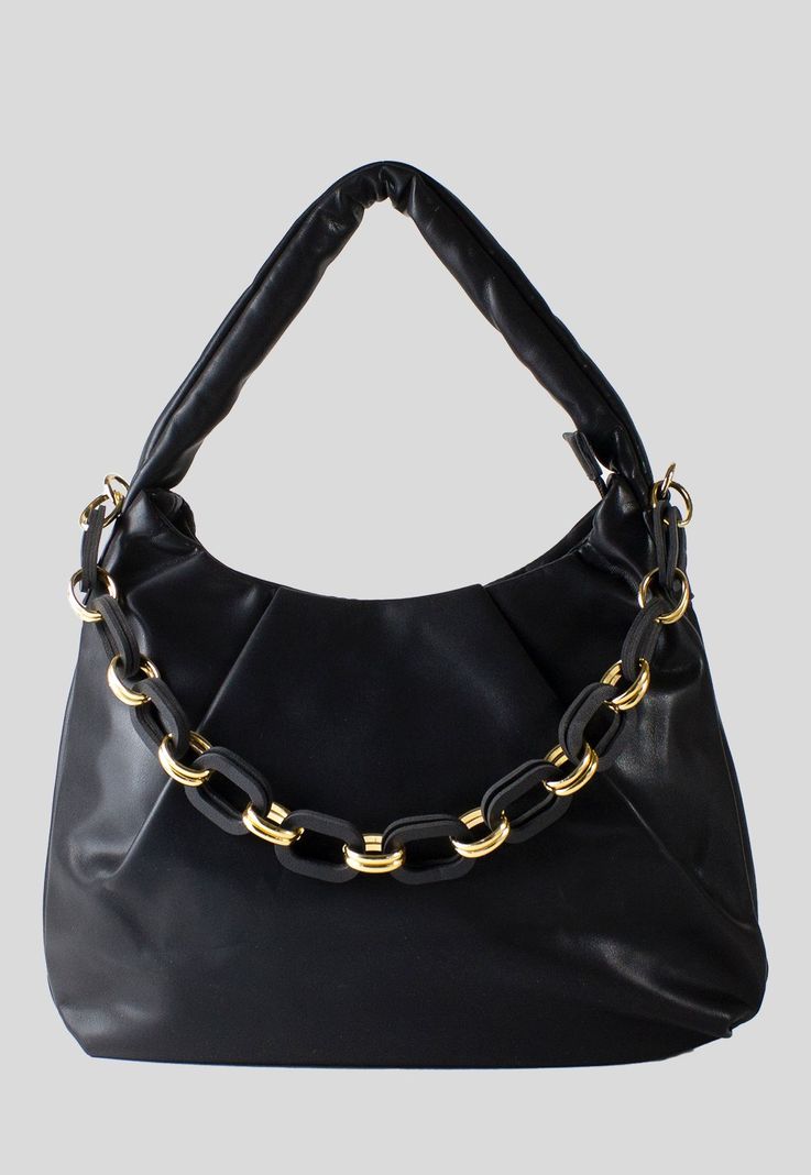 Cartera Cadena Frontal Negro-0