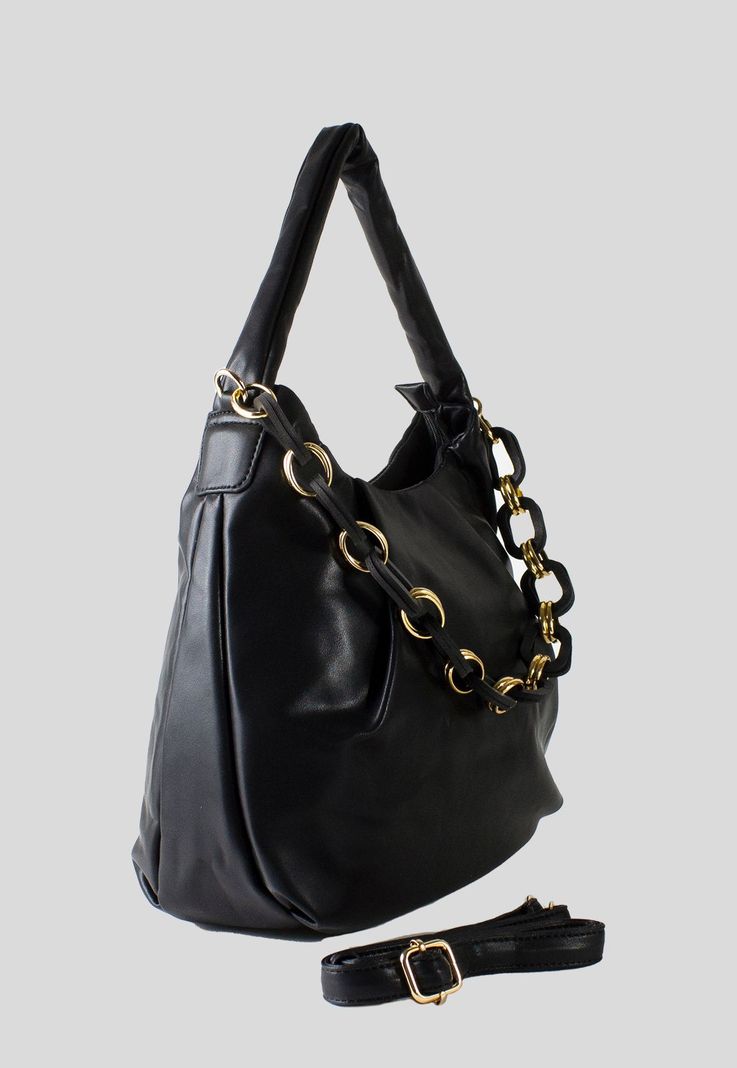 Cartera Cadena Frontal Negro-1