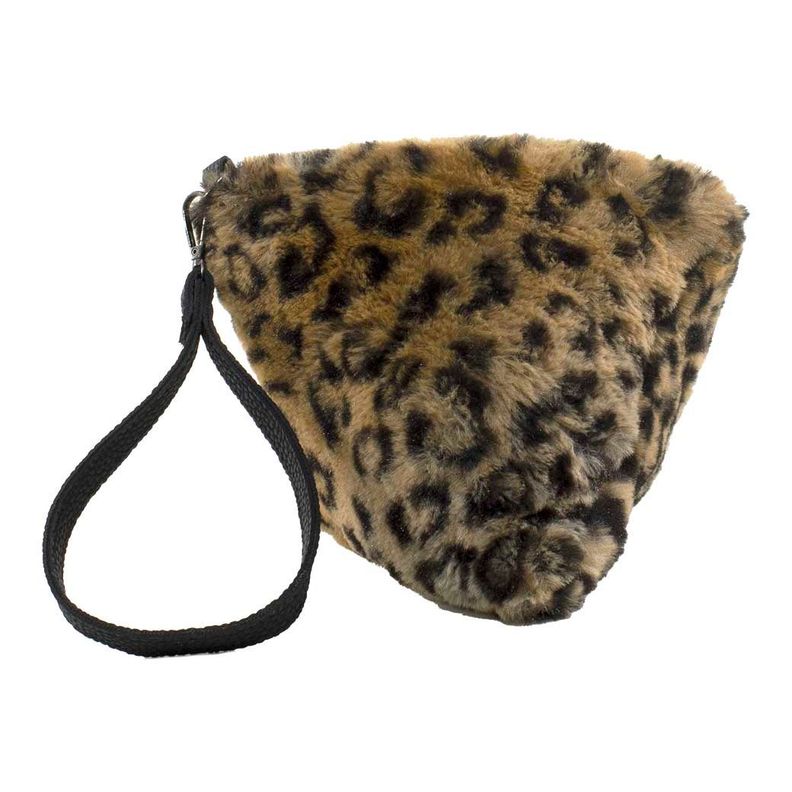 Cartera Piramide Leopardo Cafe Claro