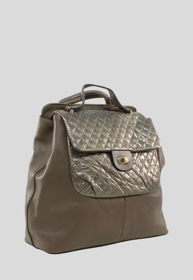 Mochila Grande acolchada Taupe-1