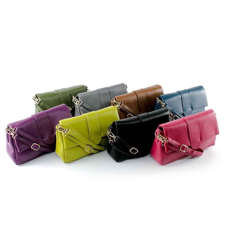 Cartera Ecocuero Lisa 639 Mujer Negro Mailea-6
