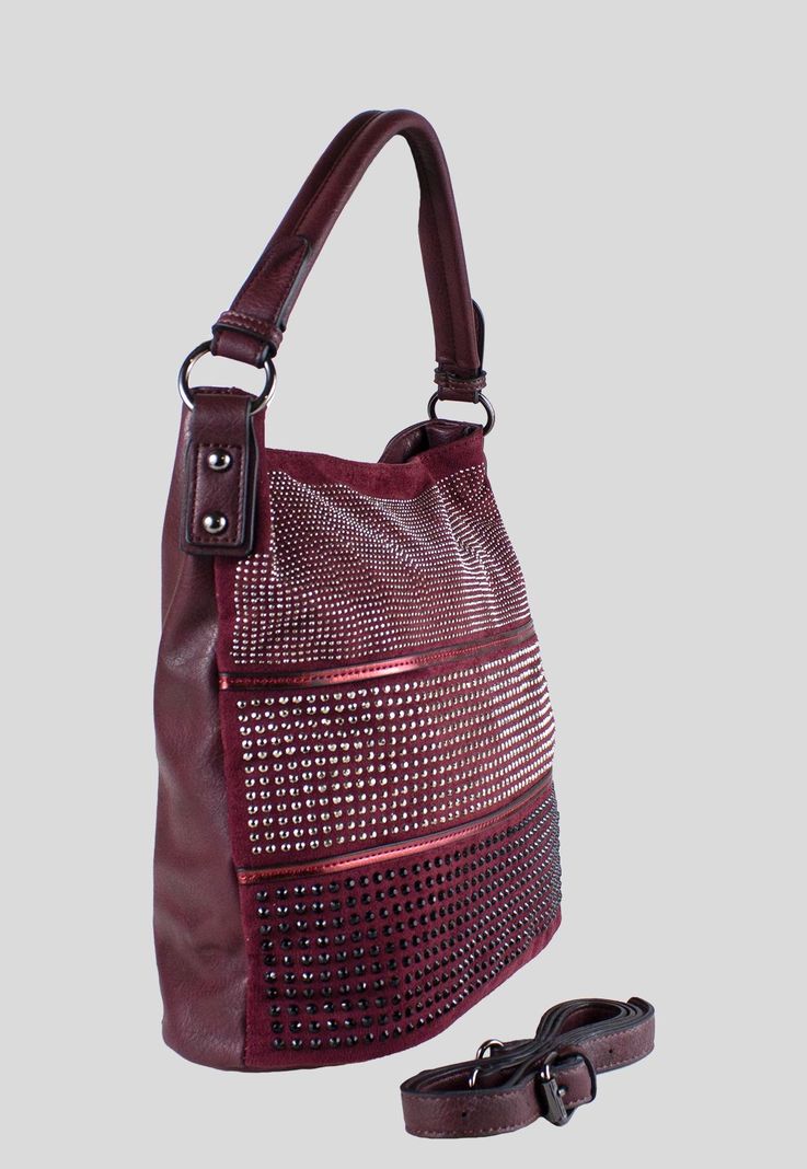 Cartera Bote Multistrass Burdeo-1