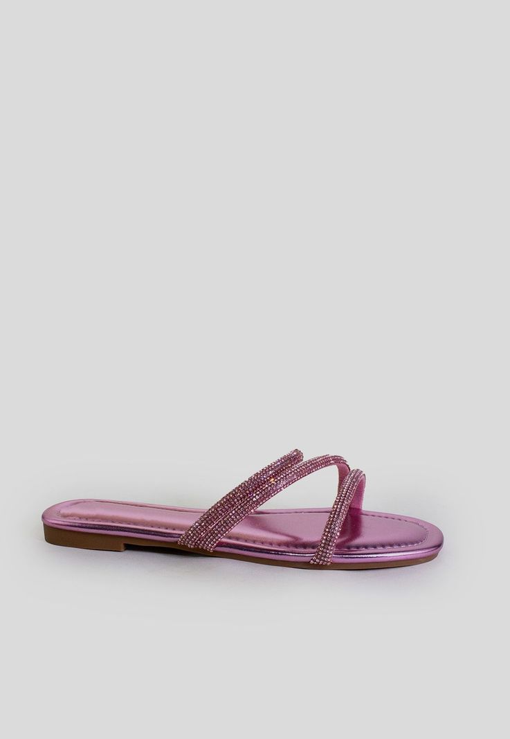 Sandalia baja 3 tiras strass Lila-0