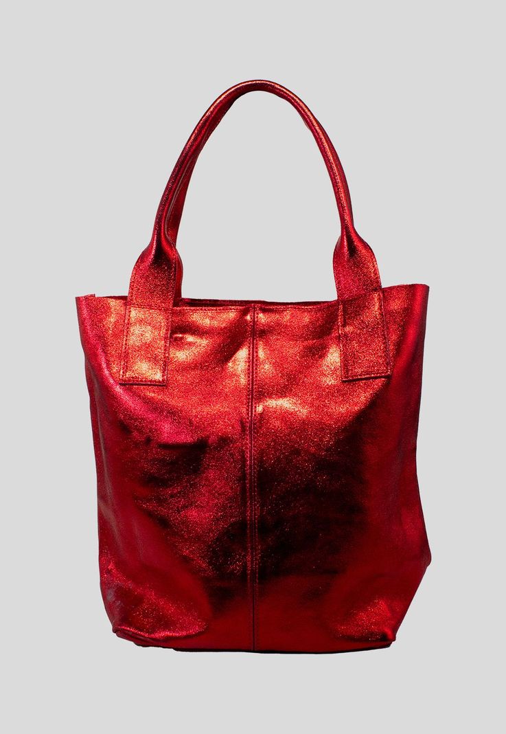 Cartera cuero saca brillo Rojo-0